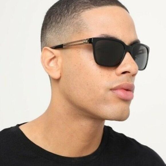 NEW Versace VE4307 GB1/87 Black Grey Square Unisex Sunglasses VE 4307 main image 7